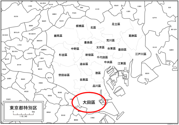 23区白地図